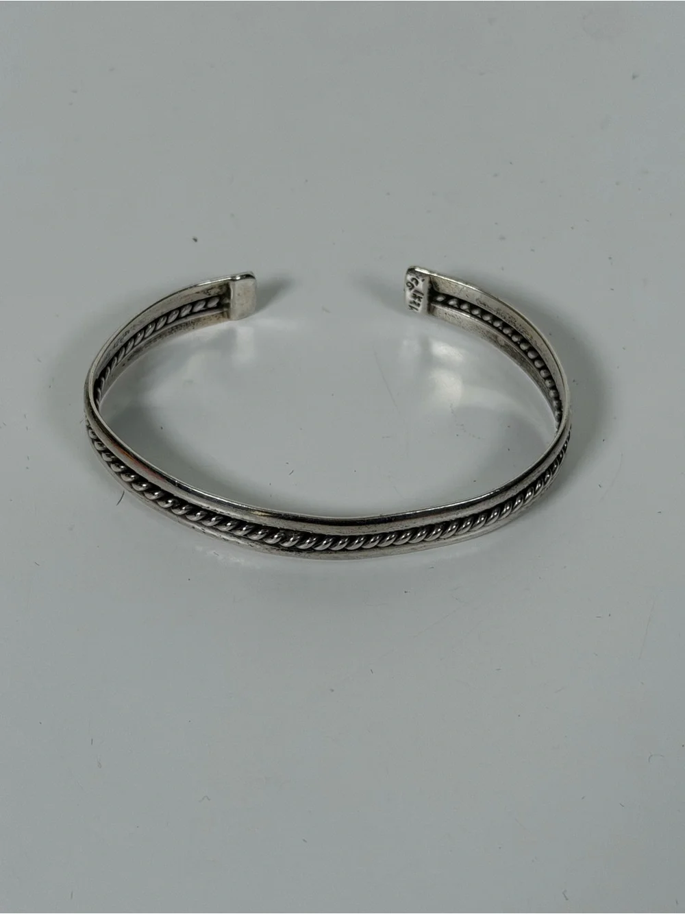 Vintage Sterling Silver 925 Cuff Bracelet Made In Mexico